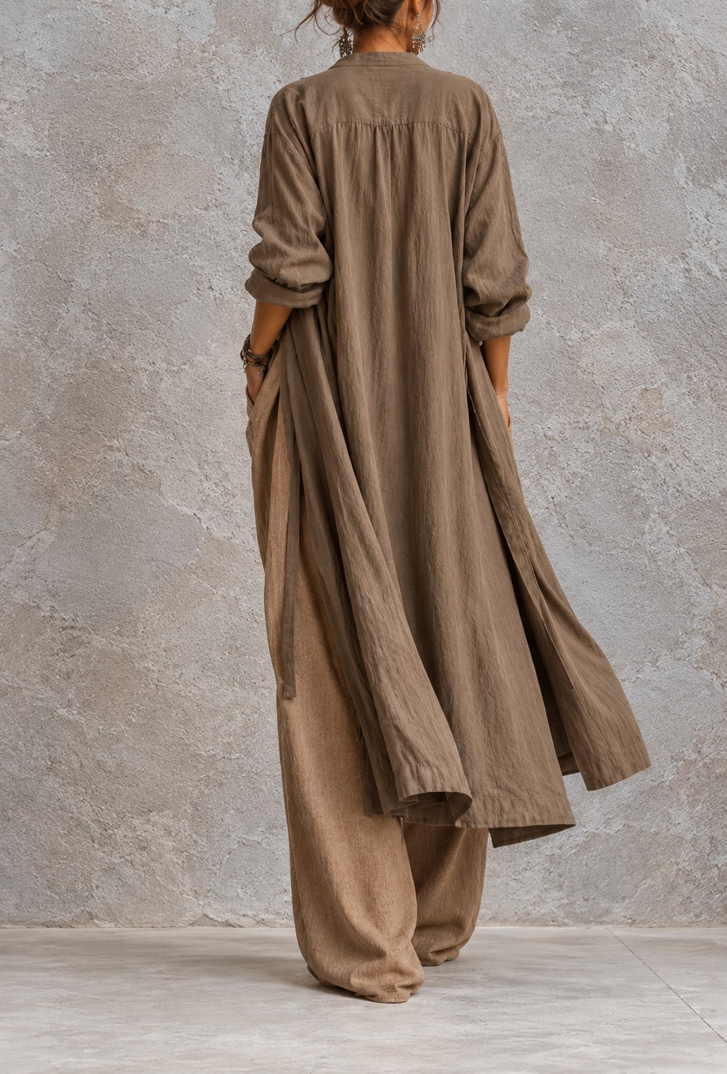 Leticia - Completo casual a tre pezzi in beige e marroni