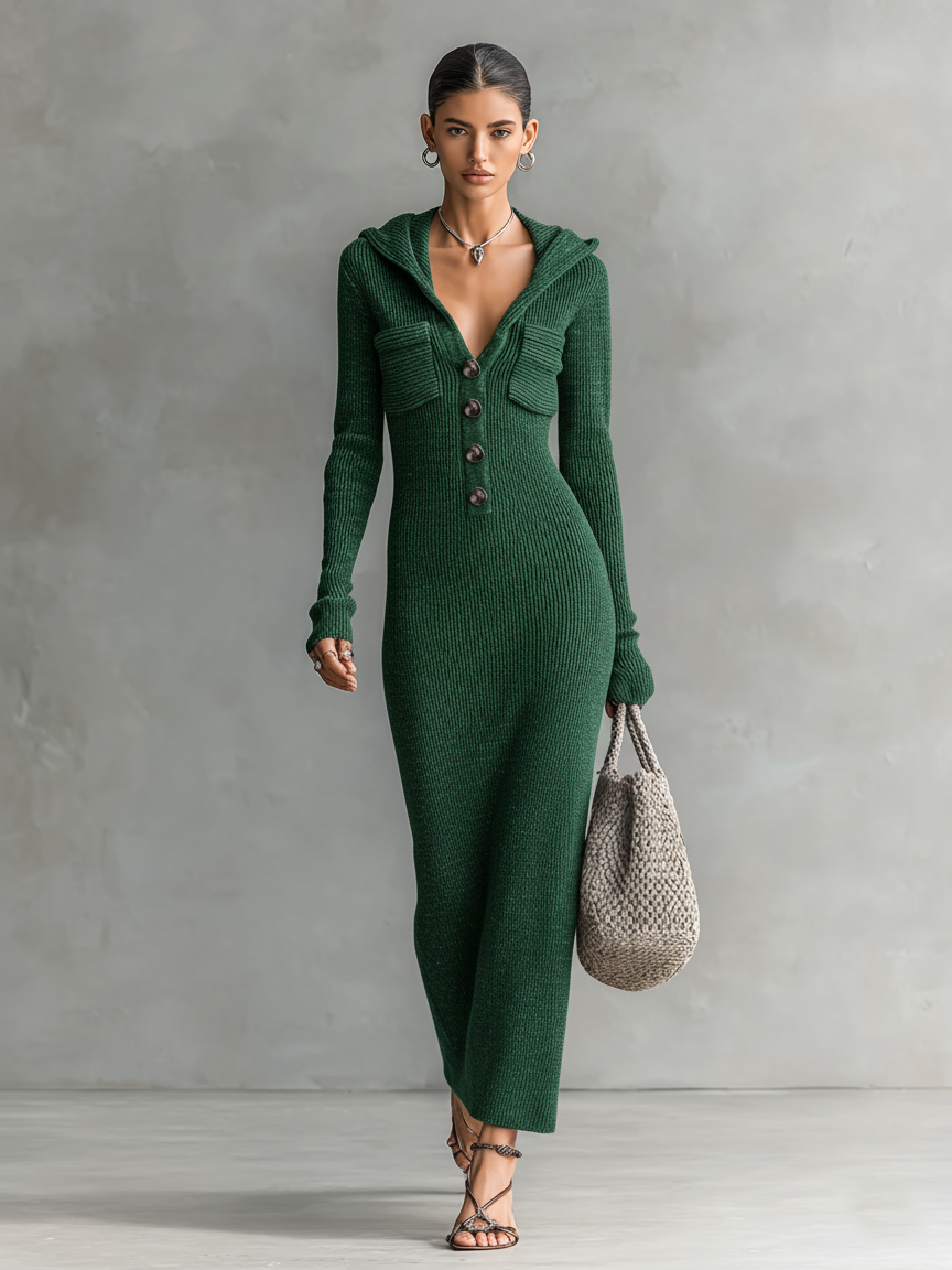 Veronica - Maglia con cappuccio e vestibilità slim