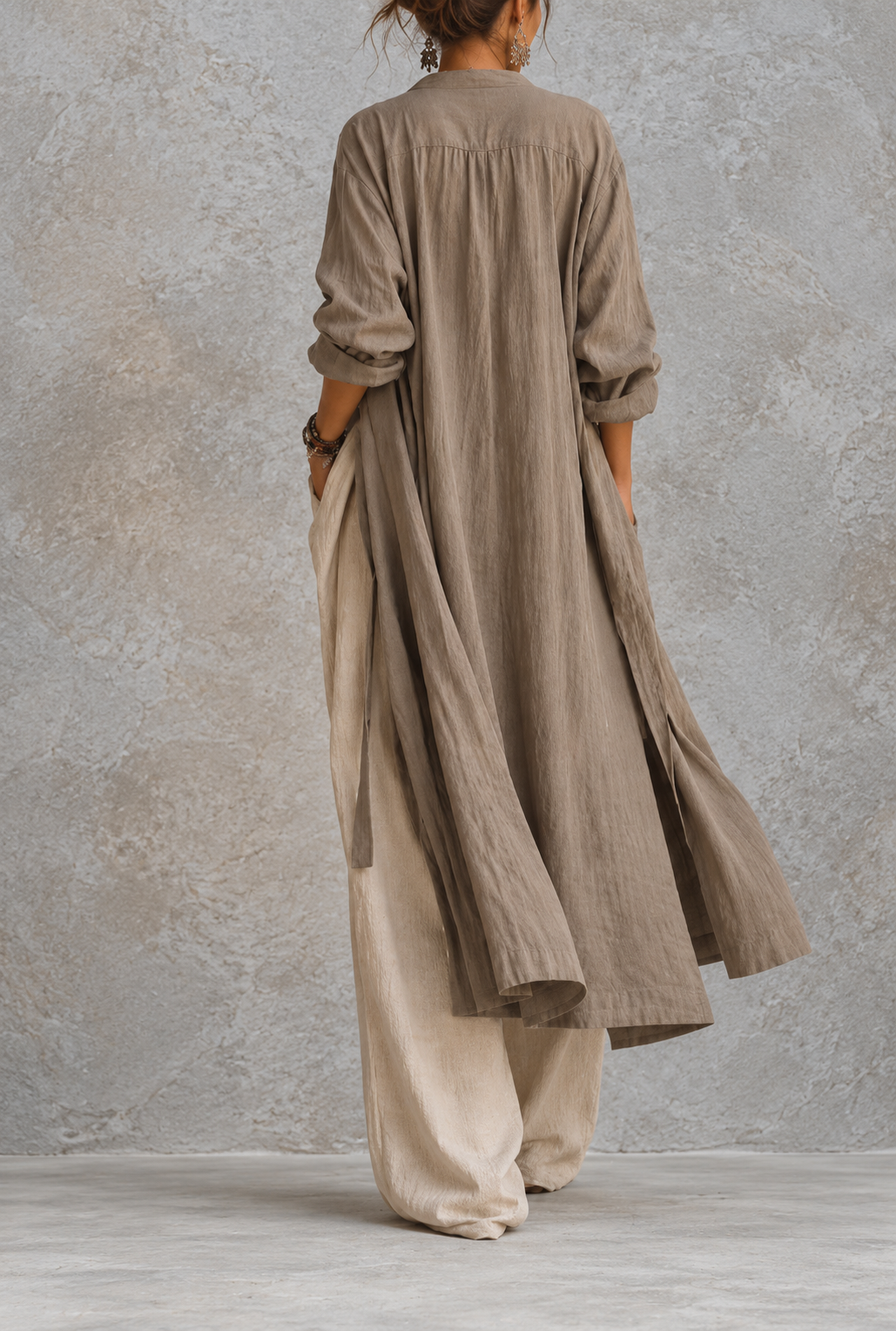 Leticia - Completo casual a tre pezzi in beige e marroni