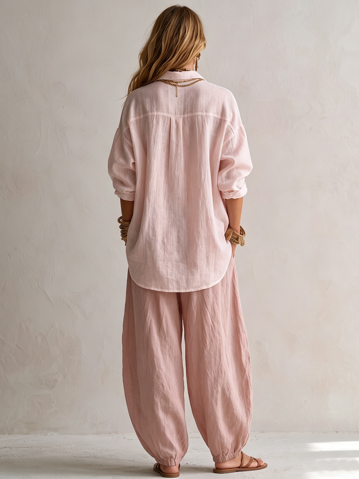 Alicia - Completo composto da camicia ampia e pantaloni
