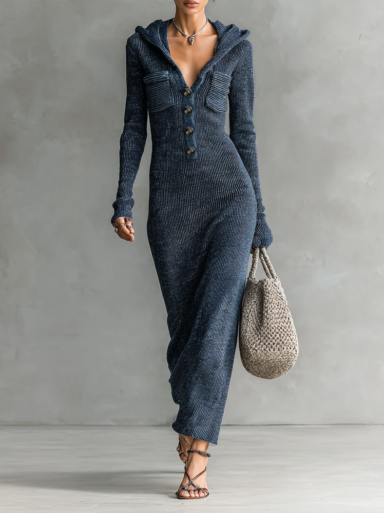 Veronica - Maglia con cappuccio e vestibilità slim