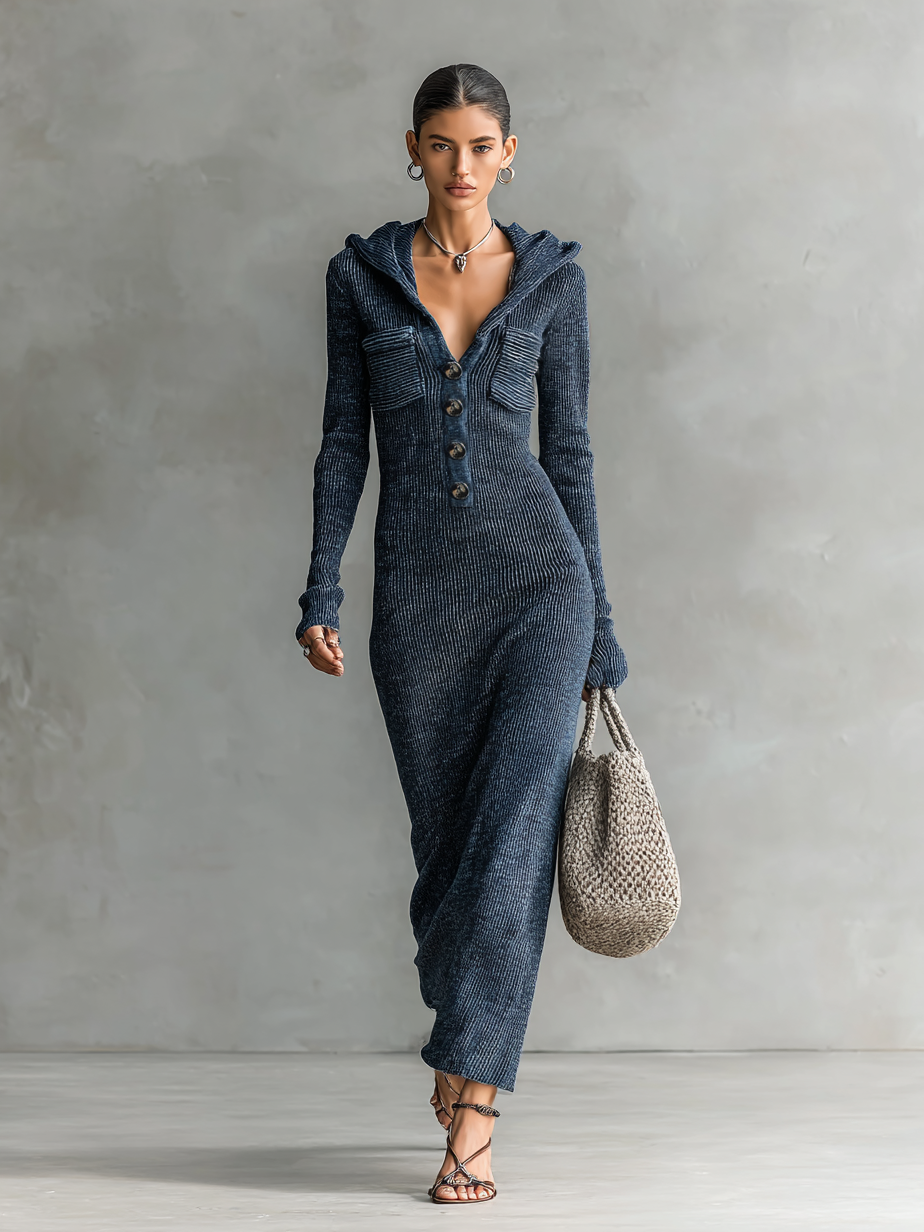 Veronica - Maglia con cappuccio e vestibilità slim