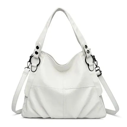 Kenia™  - Borsa a spalla Nera con doppio manico e tracolla